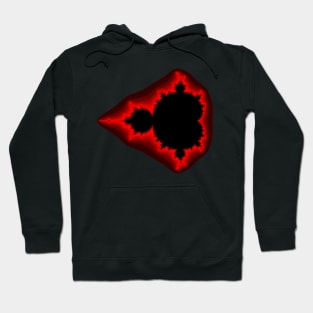 Red Black Mandelbrot Hoodie